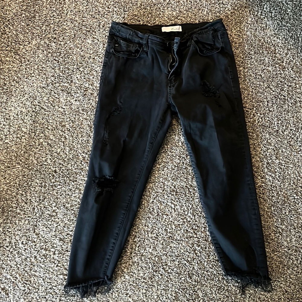 Womens Kancan black skinny jeans